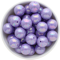 Bubblegum Bead 20mm - AB Shiny - Purple