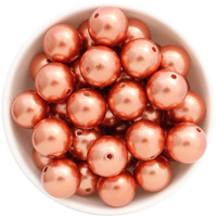 Bubblegum Bead 20mm - Pearl - Copper
