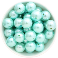 Bubblegum Bead 20mm - Pearl - Ice Blue