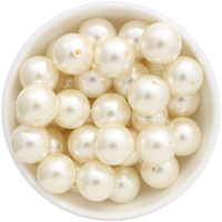 Bubblegum Bead 20mm - Pearl - Ivory