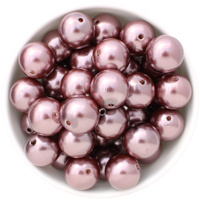 Bubblegum Bead 20mm - Pearl - Mocha