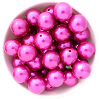 Bubblegum Bead 20mm - Pearl - Magenta