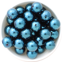 Bubblegum Bead 20mm - Pearl - Navy