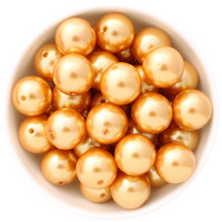 Bubblegum Bead 20mm - Pearl - Orange