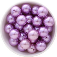 Bubblegum Bead 20mm - Pearl - Purple