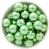 Bubblegum Bead 20mm - Pearl - Sage Green