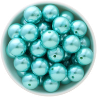Bubblegum Bead 20mm - Pearl - Sky Blue