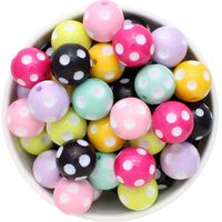 Bubblegum Bead 20mm - Polka Dot