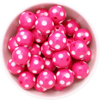 20mm Polka Dot - Hot Pink
