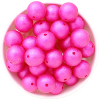 Bubblegum Bead 20mm - Wrinkle - Hot Pink