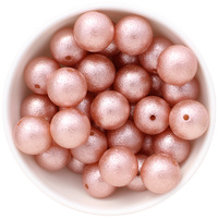 Bubblegum Bead 20mm - Wrinkle - Rose Gold