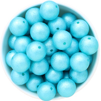 Bubblegum Bead 20mm - Wrinkle - Sky Blue