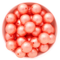 Bubblegum Bead 20mm - Wrinkle - Tangerine