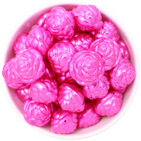 Bubblegum Bead 25mm - Chunky Rose - Magenta