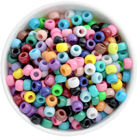 Bubblegum Bead 9mm Pony 50pk - Rainbow