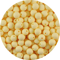 12mm Round - Butter Yellow
