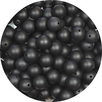 15mm Round - Smokey Black 