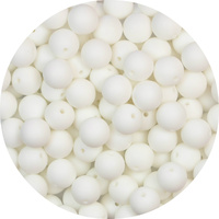 15mm Round - Snow 