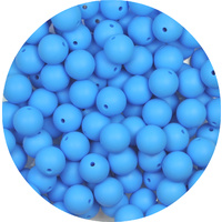 15mm Round - Deep Sky Blue 