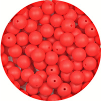 15mm Round - Neon Red