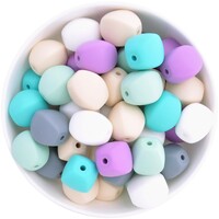 Olive Silicone Bead