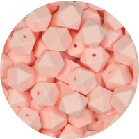 17mm Hexagon - Baby Pink