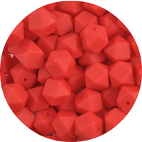 17mm Hexagon - Neon Red
