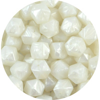 17mm Hexagon - Pearl White