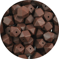 17mm Hexagon - Chocolate