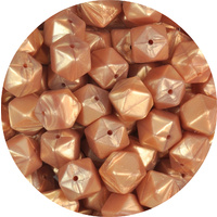17mm Hexagon - Rose Gold