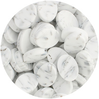 Oval Disc - Grey Marble