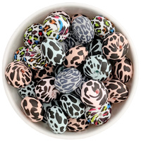 Printed 22mm Abacus Silicone Bead *DISCONTINUED*