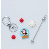 Keyring Kit - Santa Snow Globe