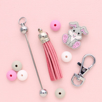 Keyring Kit - Pink Easter Bunny