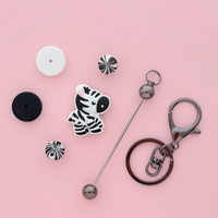 Keyring Kit - Zebra