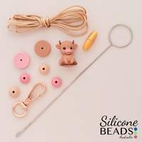 Mini Lanyard DIY Kit - Highland Cow