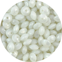 12mm Saucer - Pearl White