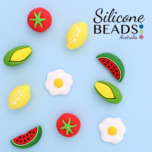 Foodie Silicone Bead 10pk - Limited Edition