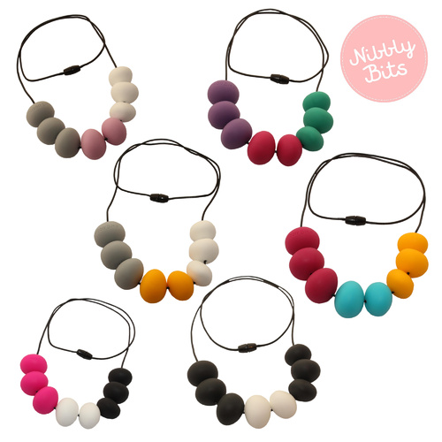 Nibbly Bits Abacus Silicone Necklace