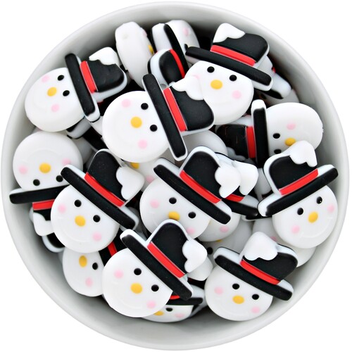 Snowman Silicone Bead