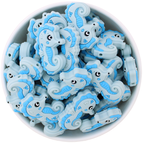 Seahorse - Pastel Blue
