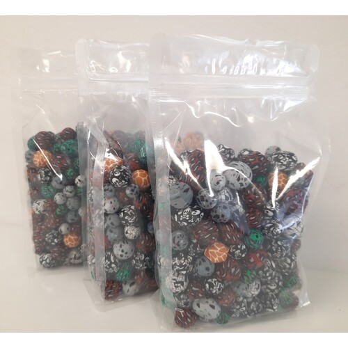 CLEARANCE Printed Silicone Bead Grab Bags