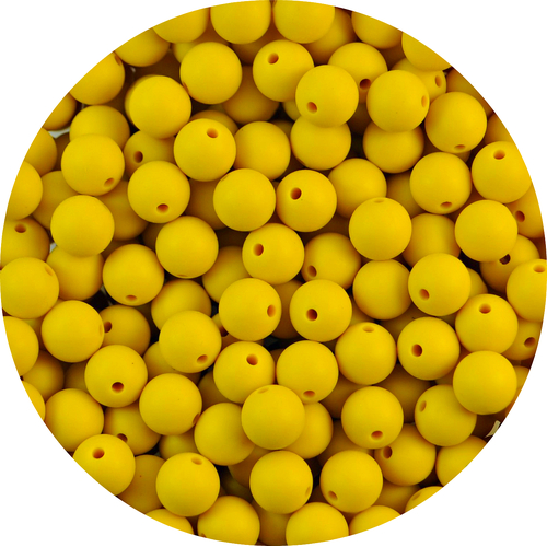 CLEARANCE 12mm Round - Nearly Mustard 20pk