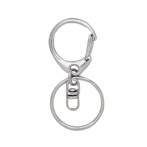 *LIMITED STOCK* 25mm Keyring and Clip - Silver 