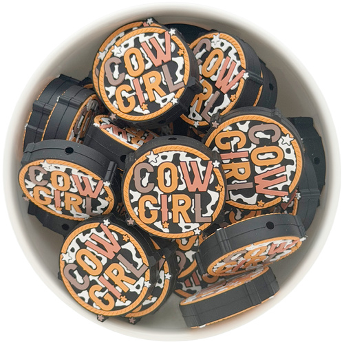 Western Cowgirl Silicone Bead