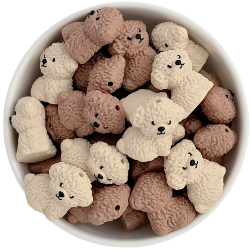 Bichon Dog 3D Silicone Bead