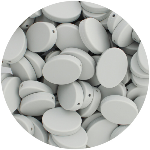 Oval Disc - Light Grey
