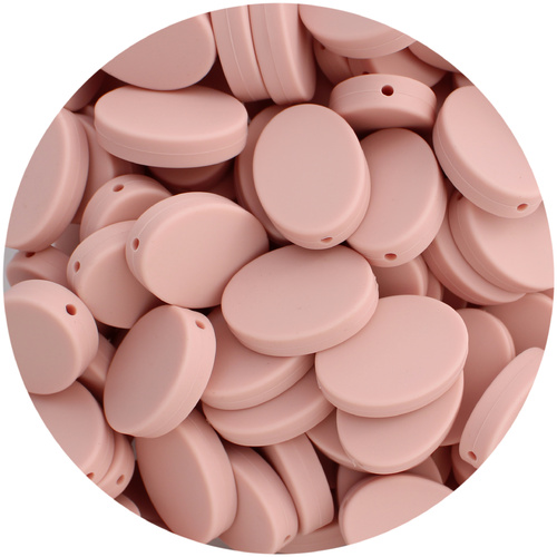 Oval Disc - Dusky Rose
