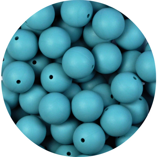 22mm Round - Teal Blue