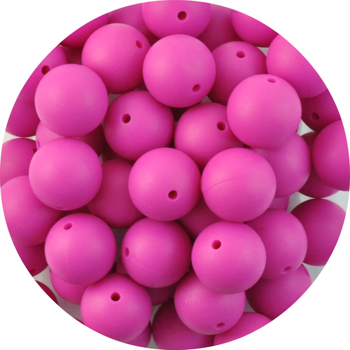 22mm Round - Hot Pink 